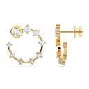 Open Hood Diamond Earrings